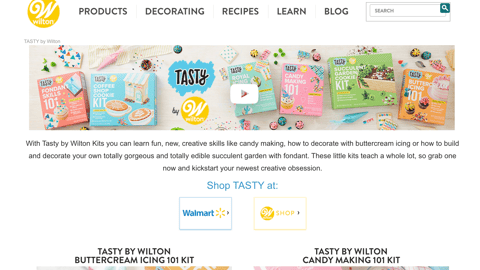 Wilton Tasty Web Page